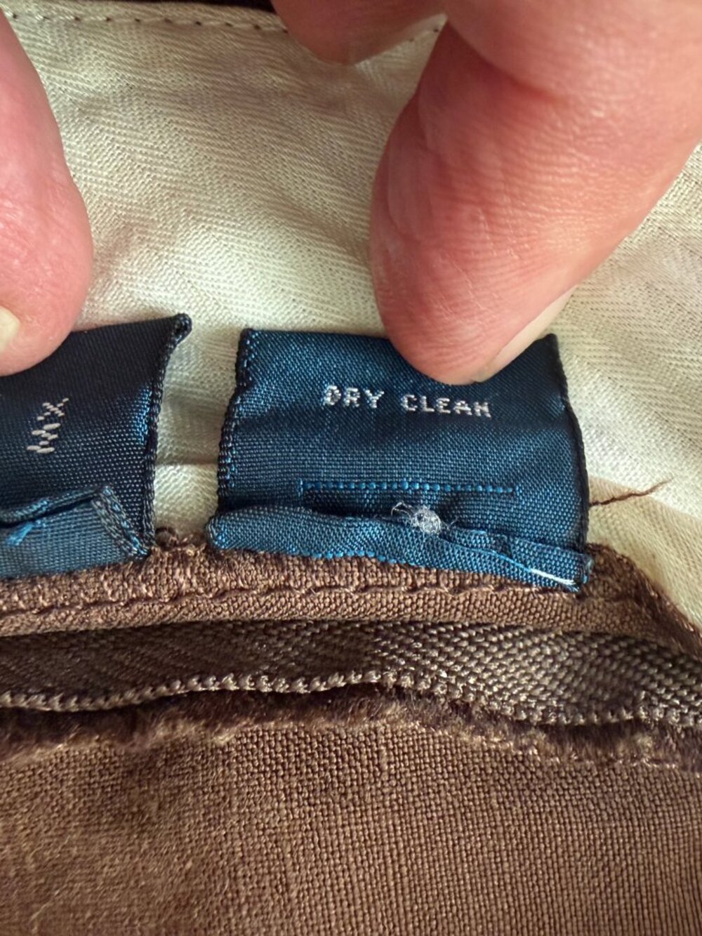 Vintage Polo Ralph Lauren MX Linen Silk Pants Brown 36/30 Luxury Trousers - EUC - Picture 12 of 12